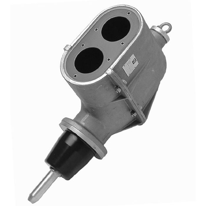 CONNEX 2-fach Winkelsteckbuchse,  Gr.2x2  42 kV bis 1600 A, Anschlußbolzen:35 mm