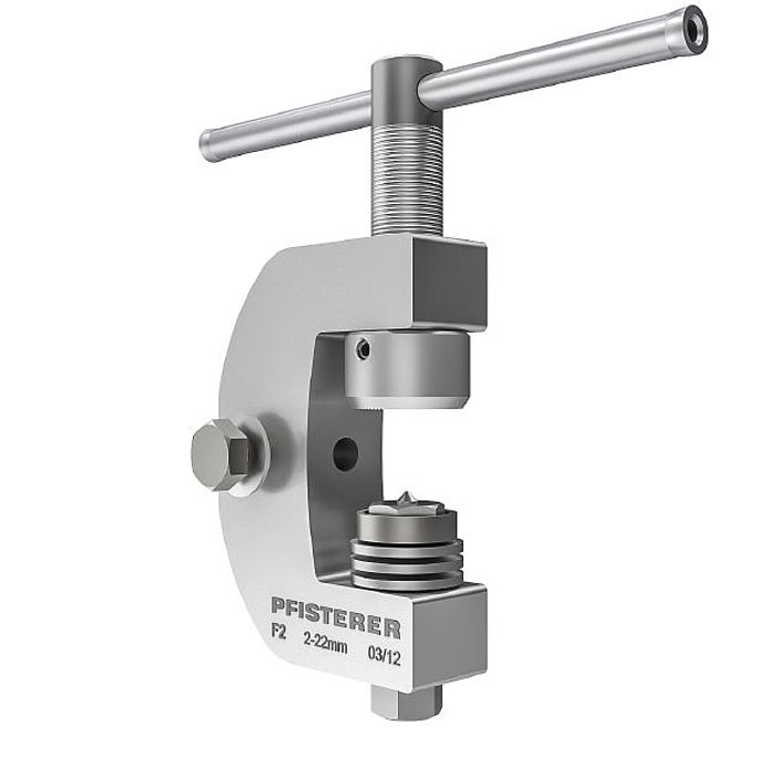 GÖSAG - Erdungsfräsklemme  F2  mit Schraubknebel Klemmweite 2 - 22 mm, Ik=23,7 kA/1s