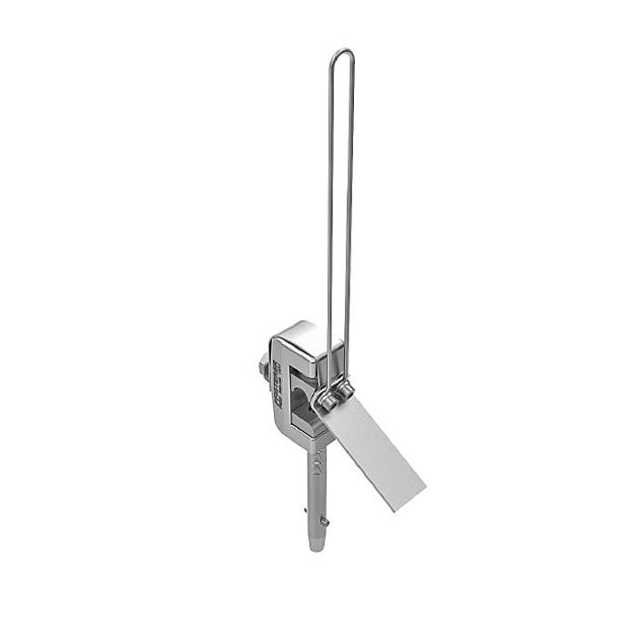 Fahrdraht-Erdungsklemme, für Profil-und Runddraht mit Tastspitze und starrer Spindel