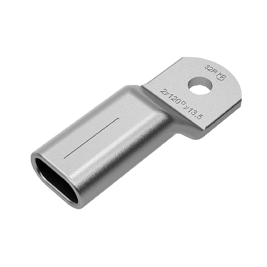 Doppelpresskabelschuh Cu 2x50 - 12 - S, 22R